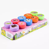 Children's 10pcs Assorted Self-ink Stamps For Scrapbooking Or Crafts.