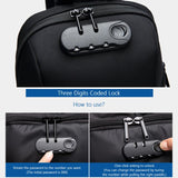 OZUKO Multifunction Waterproof Anti-theft Crossbody Bag for Men And Women
