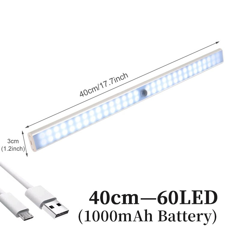 Motion Sensor Wireless LED Night Light.  Great for under counters in the kitchen, closets and staircases.