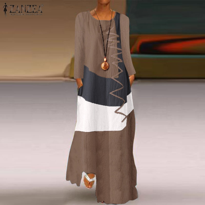 Zanzea Casual Spring/Summer Maxi Dress.