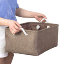 Cotton Linen Folding Storage Baskets.  Great For Organizing Kids Toys Or Laundry.