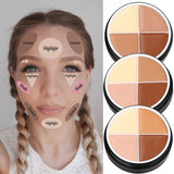 4 Colors Face Makeup Concealer/ Oil Control/Long-lasting Moisturizing Repair.