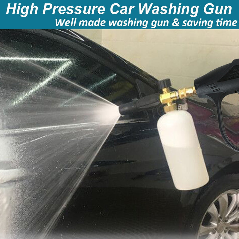 1L Adjustable Car Washer Gun And Soap Container.  1/4" Quick Release with 5 Nozzles.