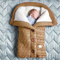 Baby Wool  Button Up Sleeping Bag, Cozy for Autumn Weather in strollers.