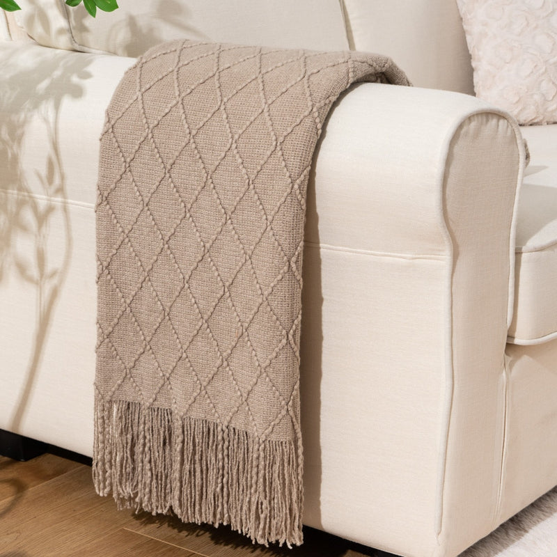 Battilo Machine Washable Decorative Soft Knitted Throws.