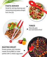 Walfos 14 Pcs Heat Resistant Silicone Nonstick Cooking Utensils.