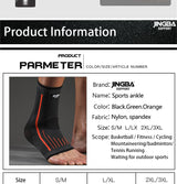 JINGBA 1 PCS 3D Compression Nylon Ankle Support.