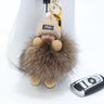 Pompom Cute Fluffy Plush Doll Keychains.