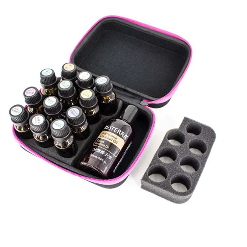 Multi-functional 5ML 10ML Or 15ML Essential Oil Storage Case Holding 19 Bottles