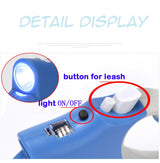 LED Retractable/Detachable Pet Leash with LED Flashlight.