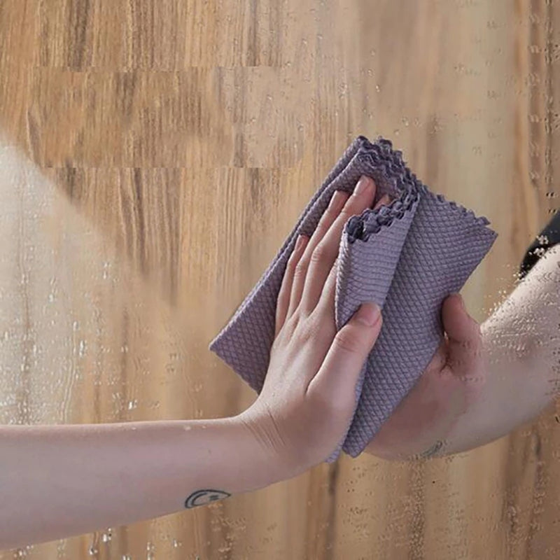 Reusable Microfiber Streak-Free Miracle Cleaning Cloths.