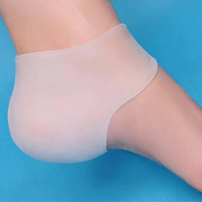 1 Pair Silicone Moisturizing Gel Cracked Skin Heel Protector