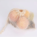 Reusable Cotton Mesh Produce Bags for Vegetables/ Fruit.