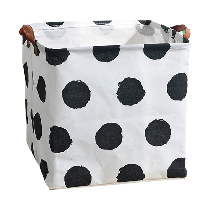 Cube Shaped Folding, Waterproof Storage Basket With Handles.