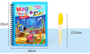 Doodle Magic water coloring cartoon book and pen.