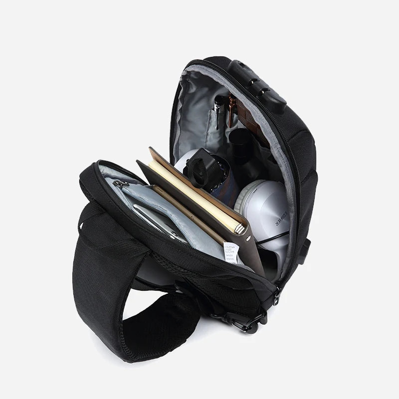 OZUKO Multifunction Waterproof Anti-theft Crossbody Bag for Men And Women