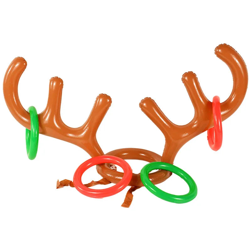 Inflatable Reindeer Antler Ring Toss Party Game.