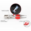 1pc Stainless Steel LED eyebrow tweezer.