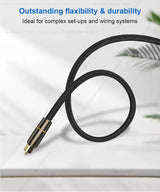 Optical Fiber Audio Digital Cable 1m,5m,Or 10m SPDIF Coaxial Cable for Amplifiers Player PS4 Sound bar