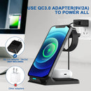 3 in 1 20W Fast Wireless Charging Station for Apple Watch iWatch 8 7 Air Pods Pro For iPhone 15 14 13 12 11 XS XR 8