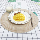 2/4/6pcs Woven round Placemat Or Coffee Cup or Bowl Coaster.