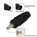 1/4" Quick Connector/Adjustable Spray Car Washing Nozzle for High Pressure Washer 3000 PSI Water Jet Cleaner.