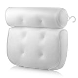 Non-Slip Bath Pillow with Suction Cups. Thick headrest to give your neck and back support.