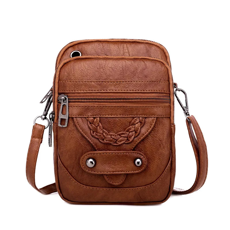 Women's Soft Leather Crossbody Shoulder Bag