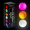 CRESTGOLF 3pcs/LED golf Balls for Night Training with 6 colors.