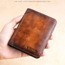 Men's Genuine Leather Rfid Protection Wallets.