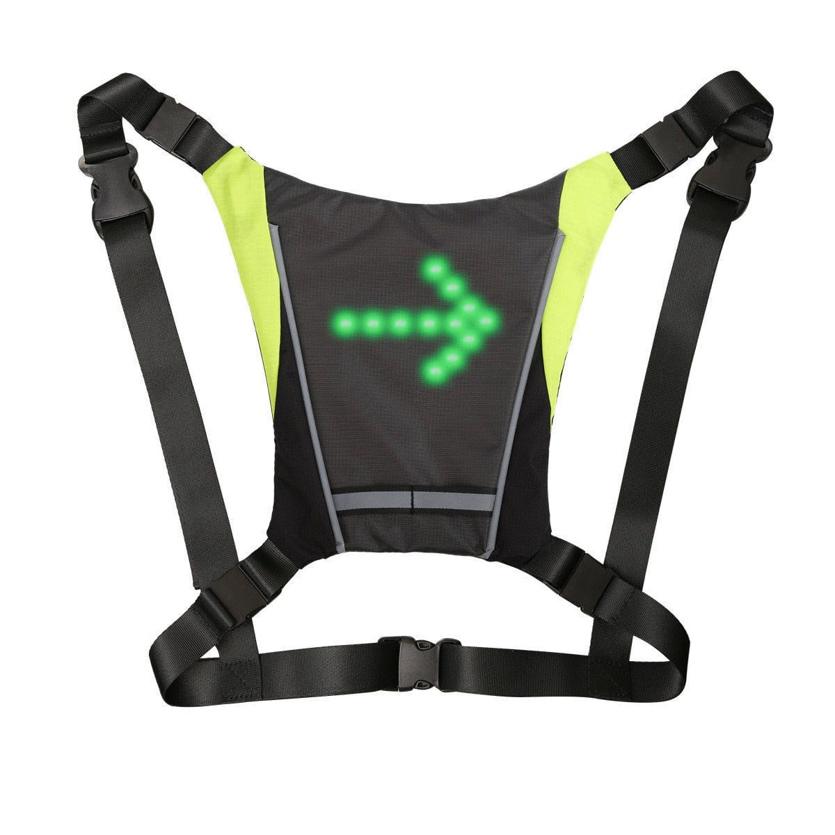 LED/USB Charging Reflective Vest With Adjustable Waist with Pouch For Running, Cycling and Walking.