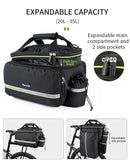 Waterproof 3 in 1rear bike bag. Reflective, 20L capacity