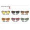 Zilead Vintage UV Protection, Clear Lens, Ultra-Light Square Frame Sunglasses.