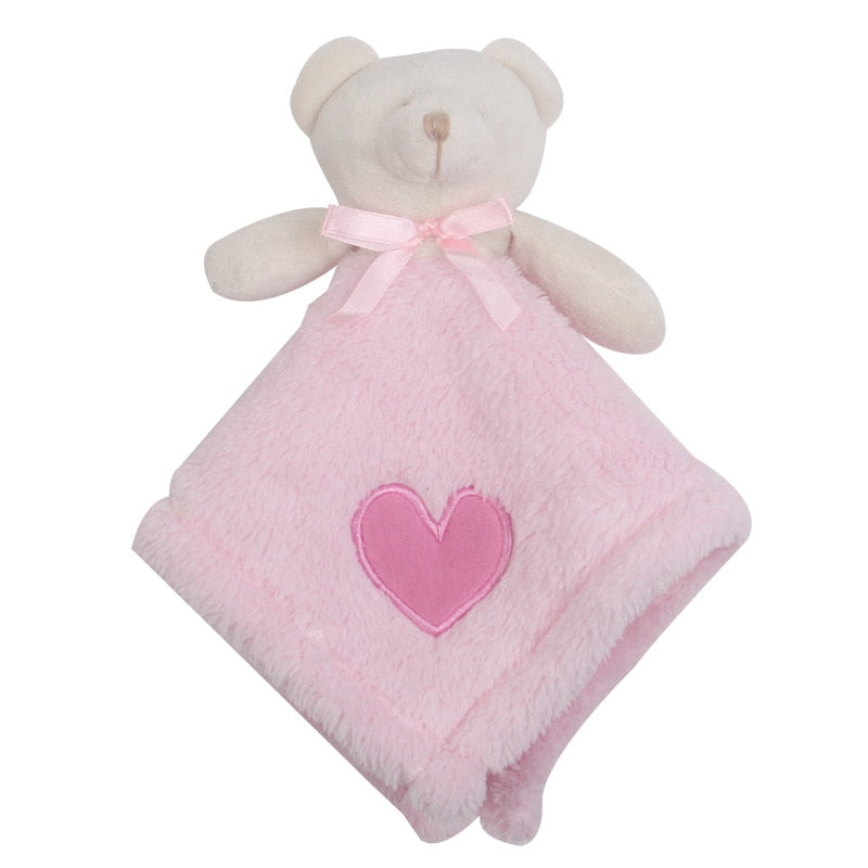 furry soft Baby stuffed animal soothing blanket.