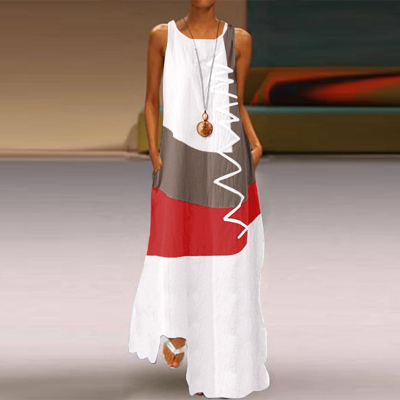 Zanzea Casual Spring/Summer Maxi Dress.