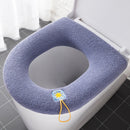 Universal Soft Warm Toilet Seat Cushion.  Easily removed and washable.