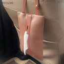 Leather Pu Tissue Bag With Strap For Easy Access In Your Car.