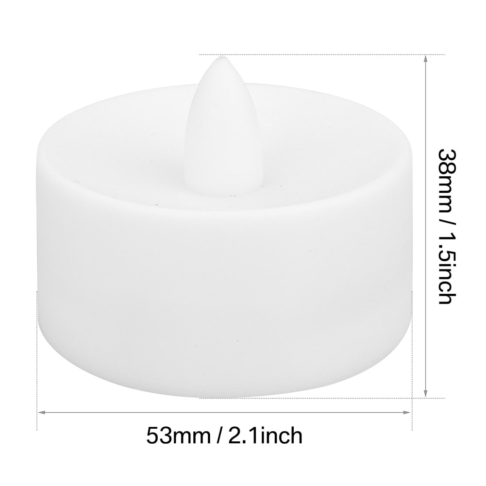 6/24Pcs Flameless LED Battery Powered Candles.