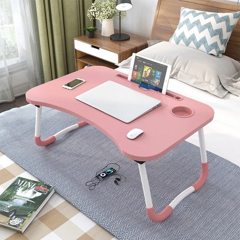 Portable Laptop table with folding legs.