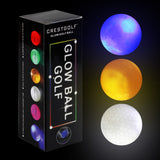 CRESTGOLF 3pcs/LED golf Balls for Night Training with 6 colors.