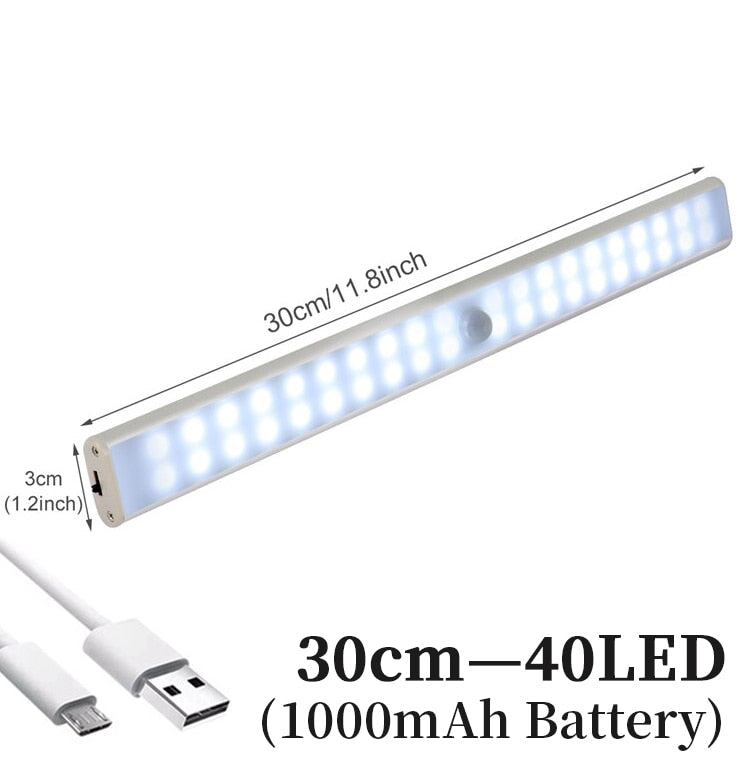 Motion Sensor Wireless LED Night Light.  Great for under counters in the kitchen, closets and staircases.