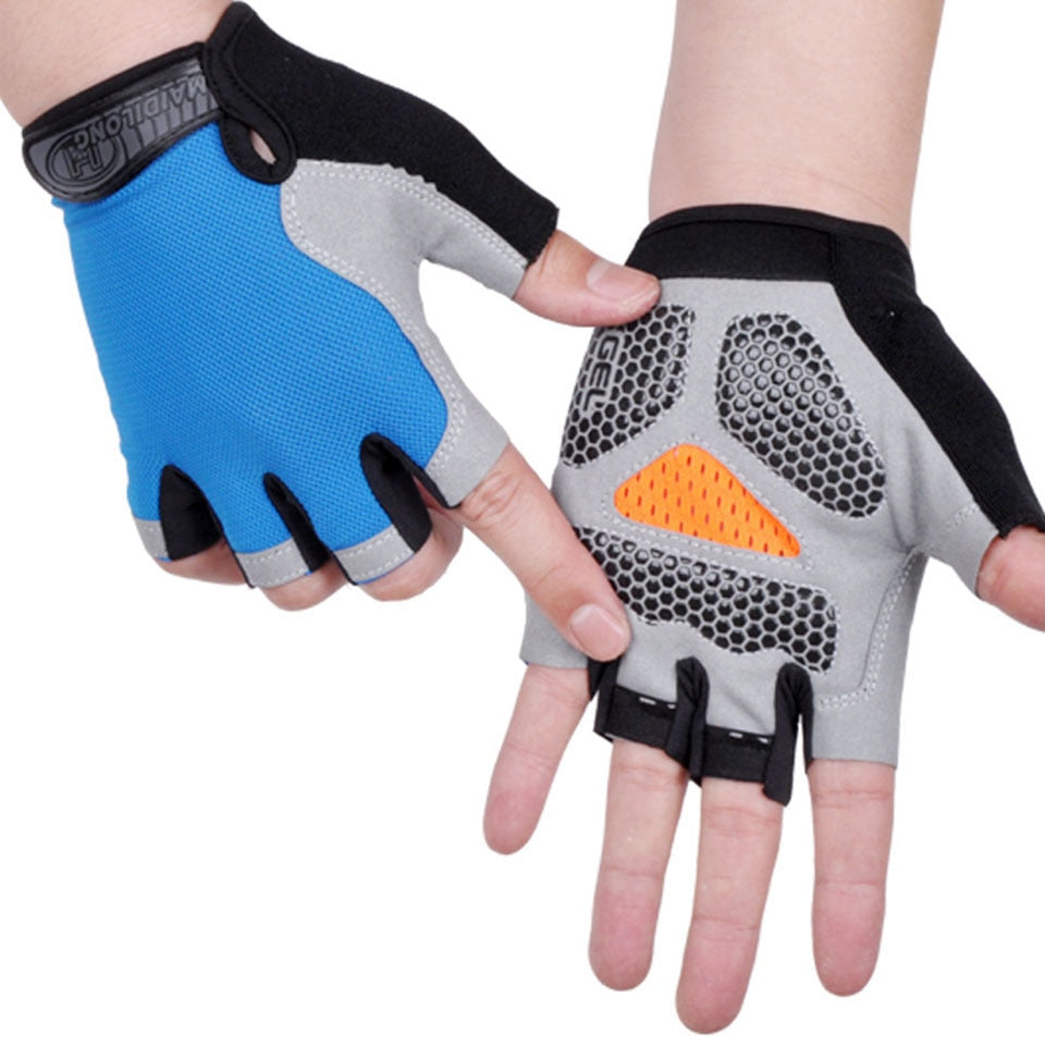 Anti-slip, Anti-sweat, Breathable Half Finger Sports Gloves for Men and Women.