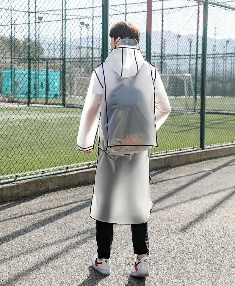 Women OR Men's Hooded Raincoats With Schoolbag space