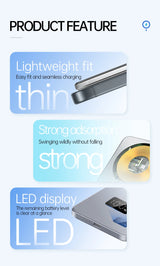 Ultra Thin Fast Charging LED Display Power Magnetic Bank For iPhone Samsung Phone Airpods