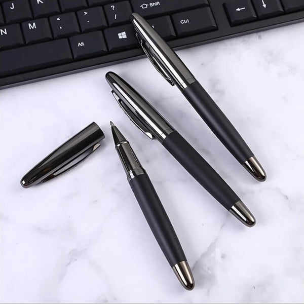 High Quality Black Metal 122 Roller Ball Pen 0.7MM