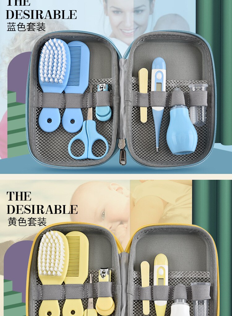 8Pcs/Set Baby Nail Trimmer, Healthcare And Grooming Kit.