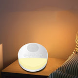 White Noise Machine With USB Rechargeable, Night Light And Timer For Automatic Shutdown.