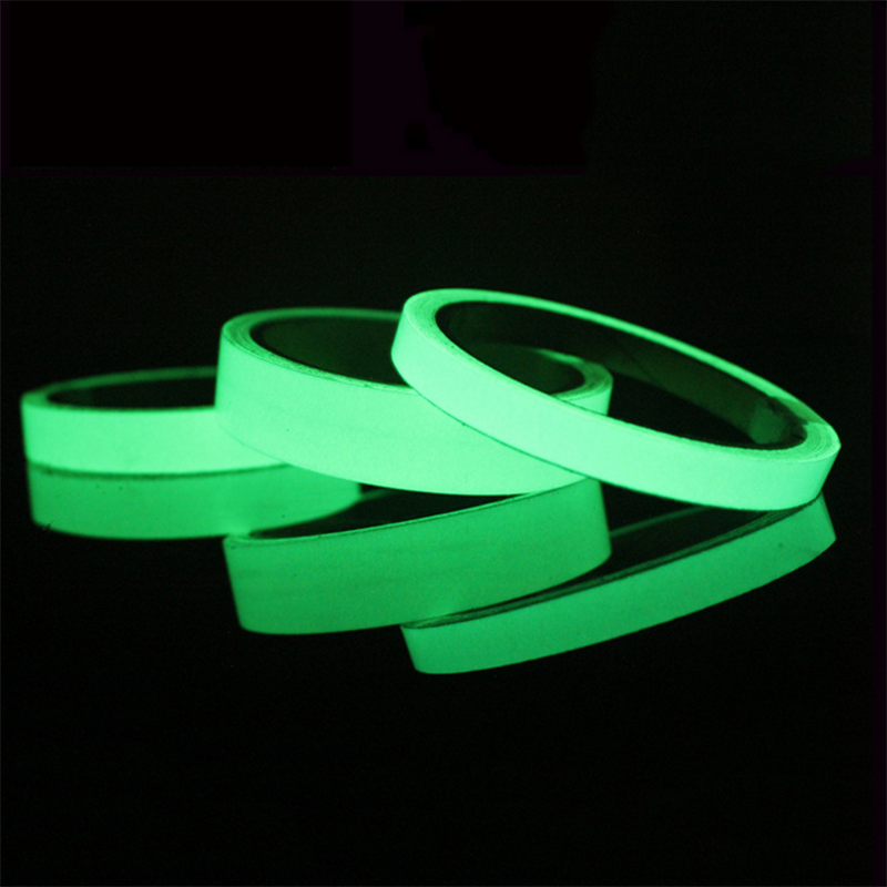 3/10M 10/15/20mm Self-adhesive Luminous Tape. Dark green glow in the dark strips for floor risers