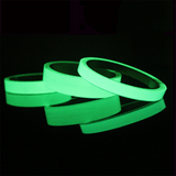 3/10M 10/15/20mm Self-adhesive Luminous Tape. Dark green glow in the dark strips for floor risers