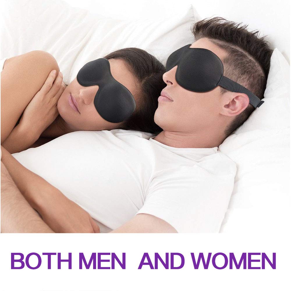 Tcare 3D Sleeping Eye Mask, Total Darkness When You Travel, Day Time Naps OR Work Shift work.